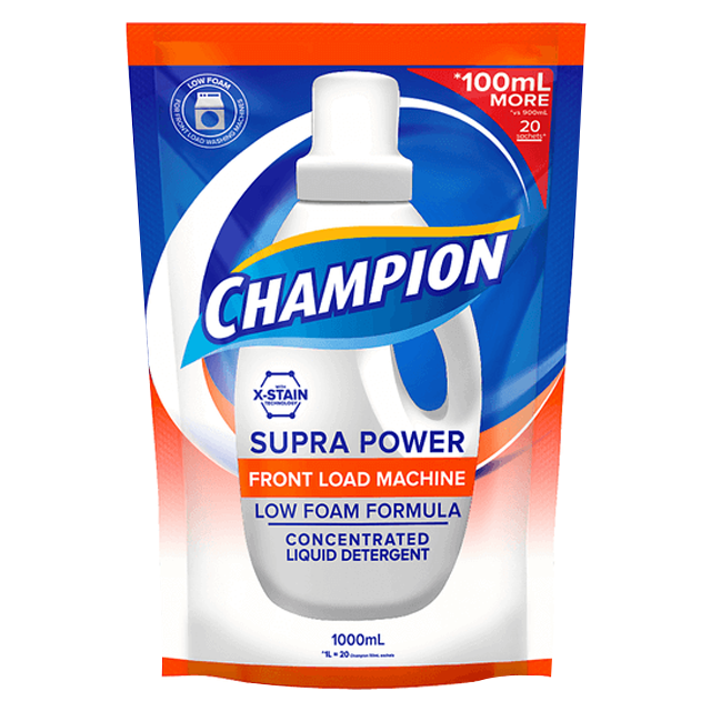 Champion Liquid Detergent Low Foam 1L