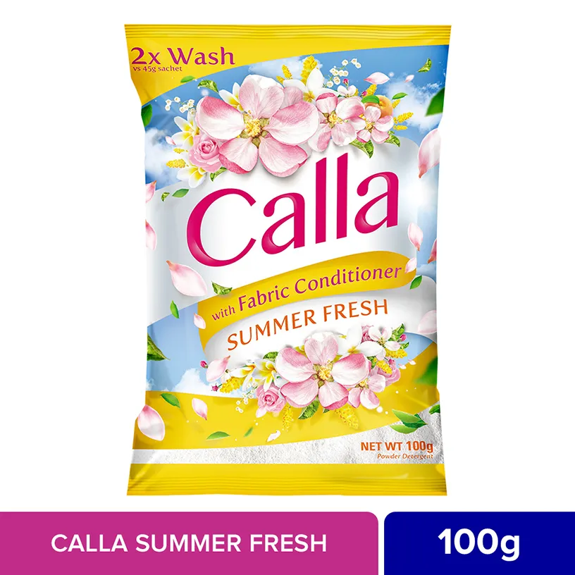 Calla Powder Summer Fresh Yellow 100g 6's