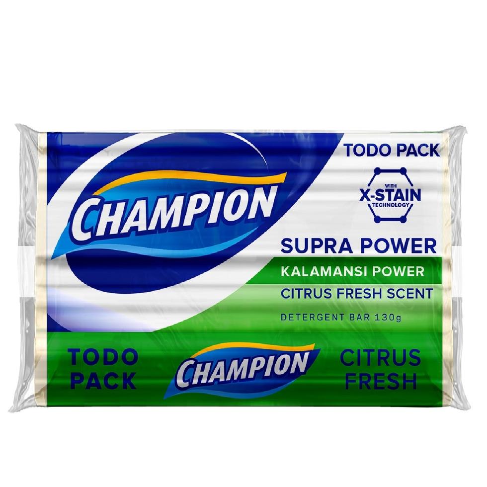 Champion Detergent Bar Citrus Fresh 130g
