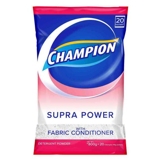 Champion Powder w/ Fabric Conditioner Pink 800g
