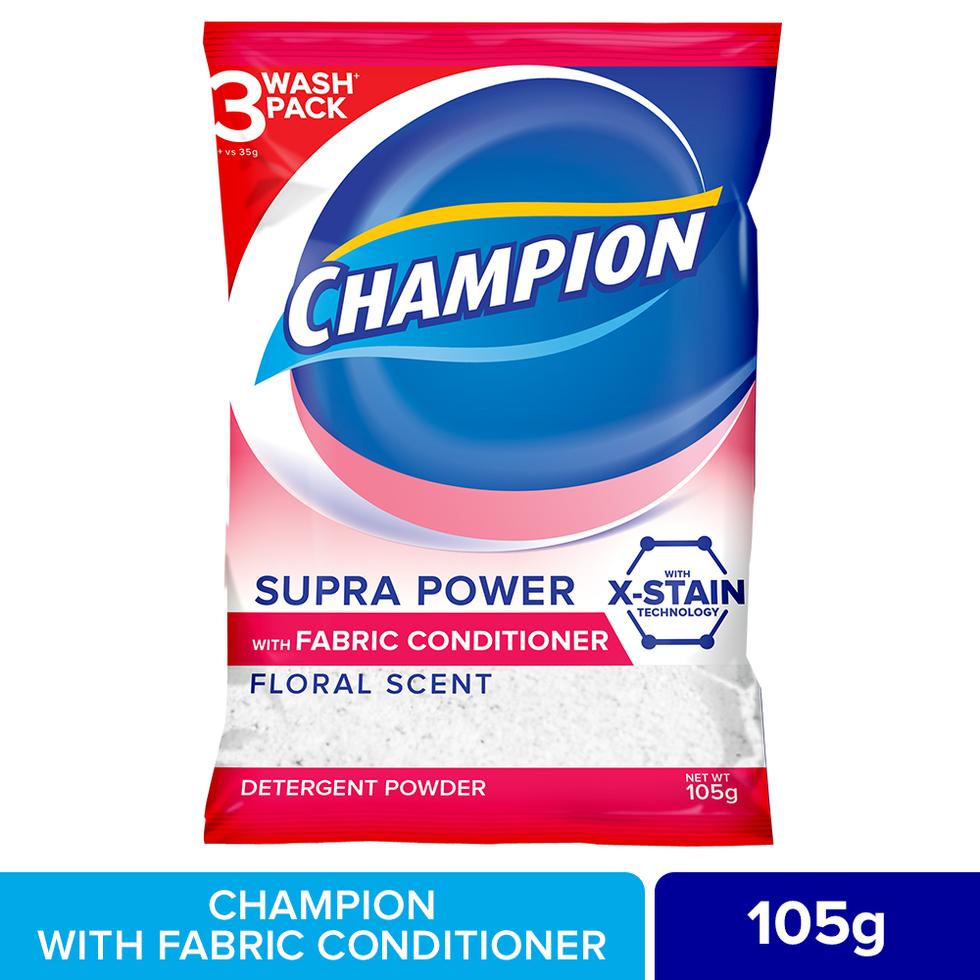 Champion Powder w/ Fabric Conditioner Pink 105g 6's