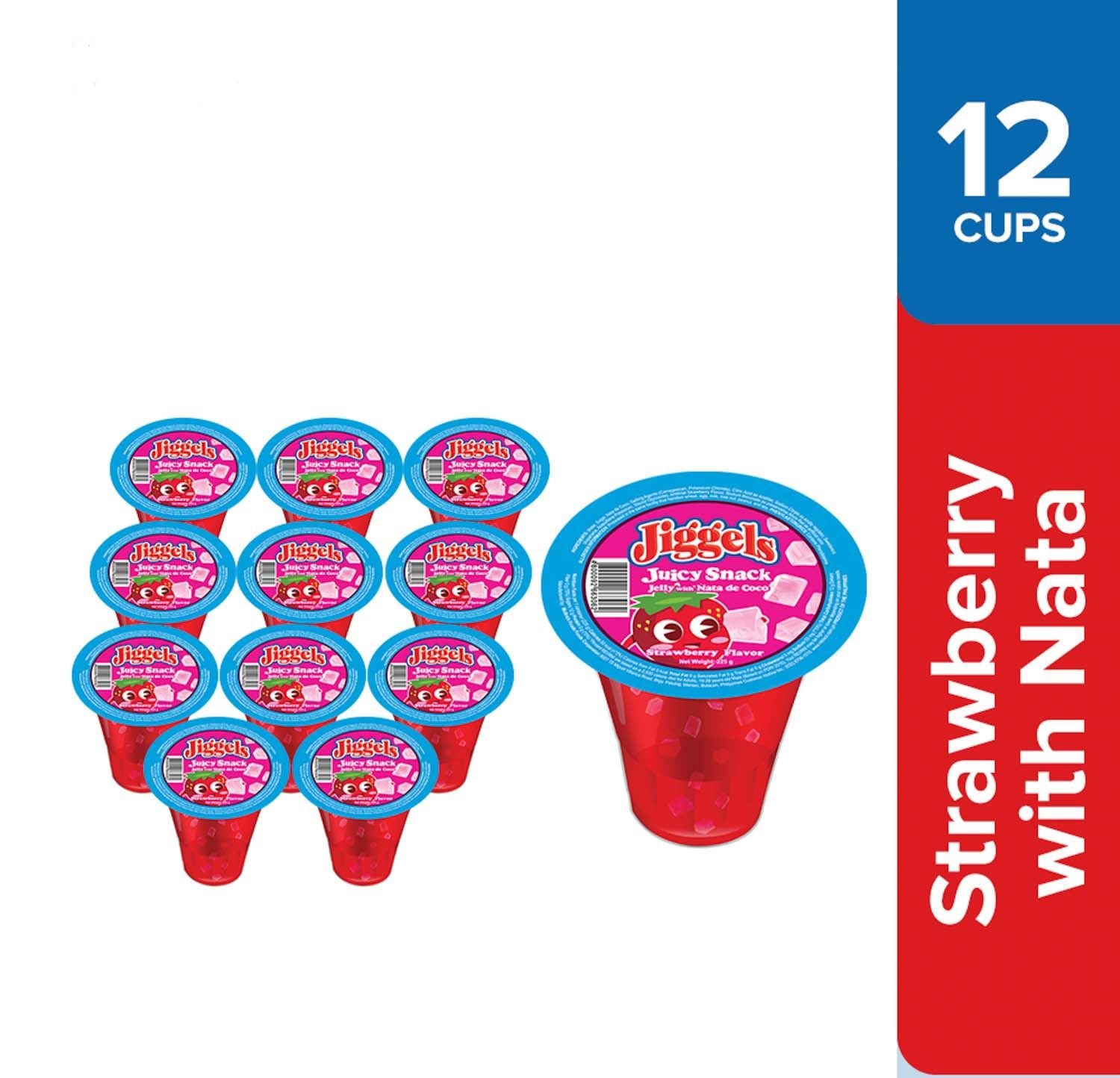 Jiggles Juicy Snack Strawberry 225g 12s