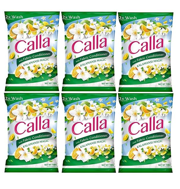 Calla Powder Kalamansi Magic Green 100g 6's