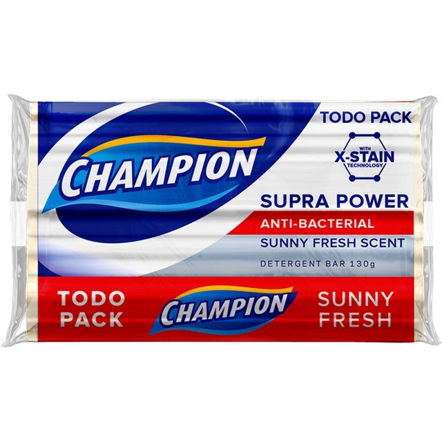 Champion Detergent Bar Sunny Fresh 130g
