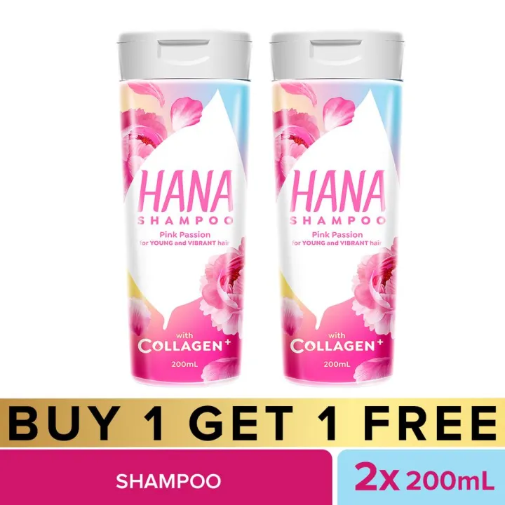 Hana Shampoo Pink Passion 200mL Buy 1 Take 1