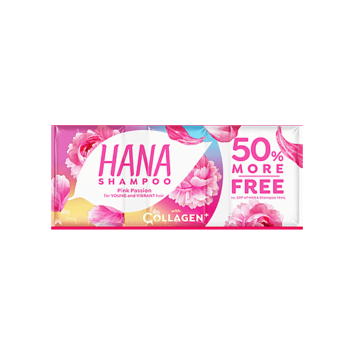 Hana Shampoo Pink Passion 21mL 12's